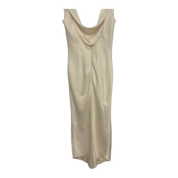 Michael Costello x Revolve Kylen Midi Dress Satin Cowl Neck Bridal Party XXS - Picture 10 of 14